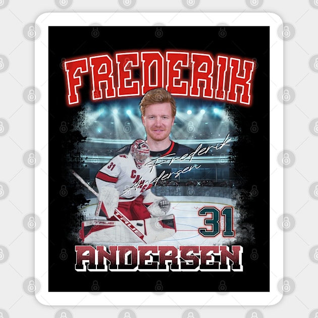 Frederik Andersen Sticker by Rakuten Art